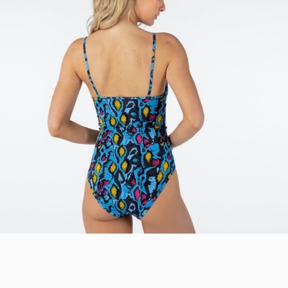 Ethika Blue and Yellow Bodysuit Top - Picture 5 of 5